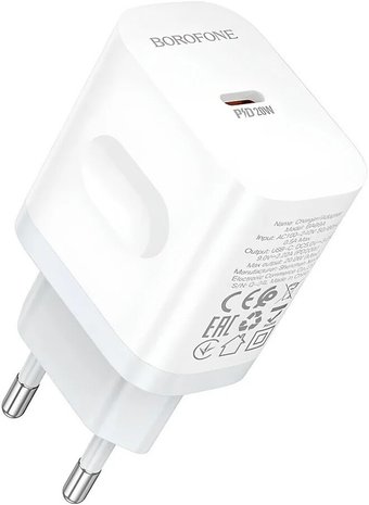 Сетевое зарядное Borofone BA99A (белый)