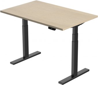 Стол с регулировкой высоты Smartstol 140x80x3.6 (черный/дуб феррара)