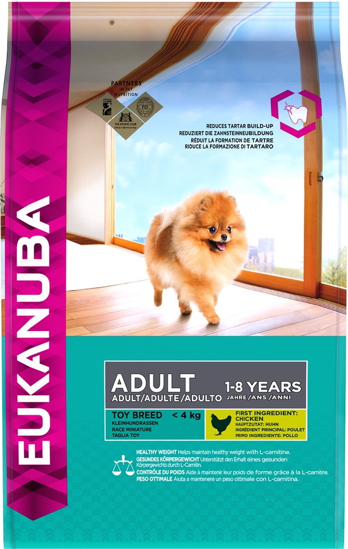 

Сухой корм для собак Eukanuba Adult Toy Breed 1.5 кг