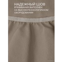 Простыня Amore Mio На резинке Трикотаж Евро 23116 (кофейный)