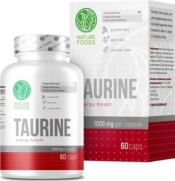 Таурин Nature Foods Taurine 1000 mg