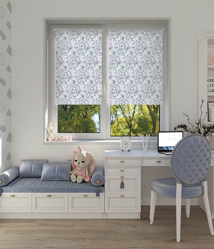 

Рулонные шторы Legrand Мишель 80.5x170 (голубой)