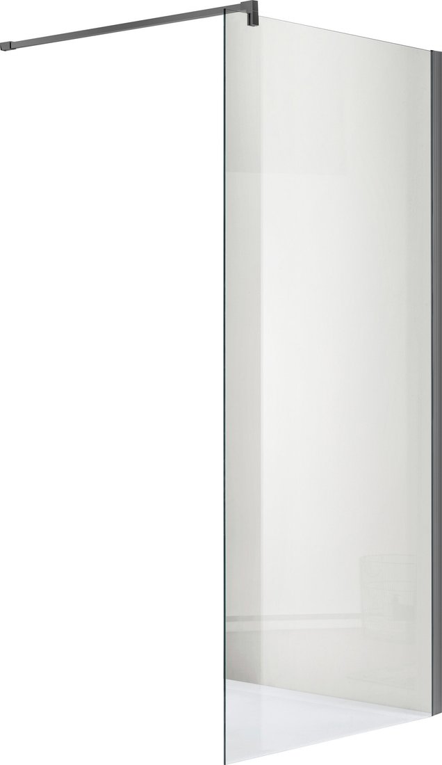 

Душевая стенка Adema Реген 90 Walk-In (графит браш)