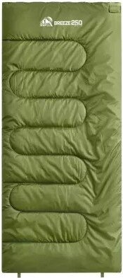Спальный мешок RSP Outdoors Breeze 250 L (зеленый, 190*75 см, молния слева)
