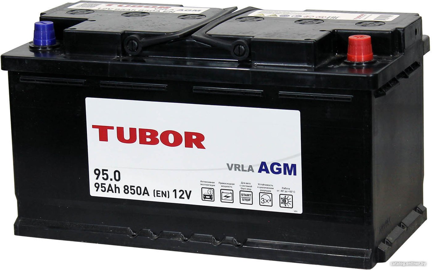 Автомобильный аккумулятор Tubor AGM R+ (95 А·ч)