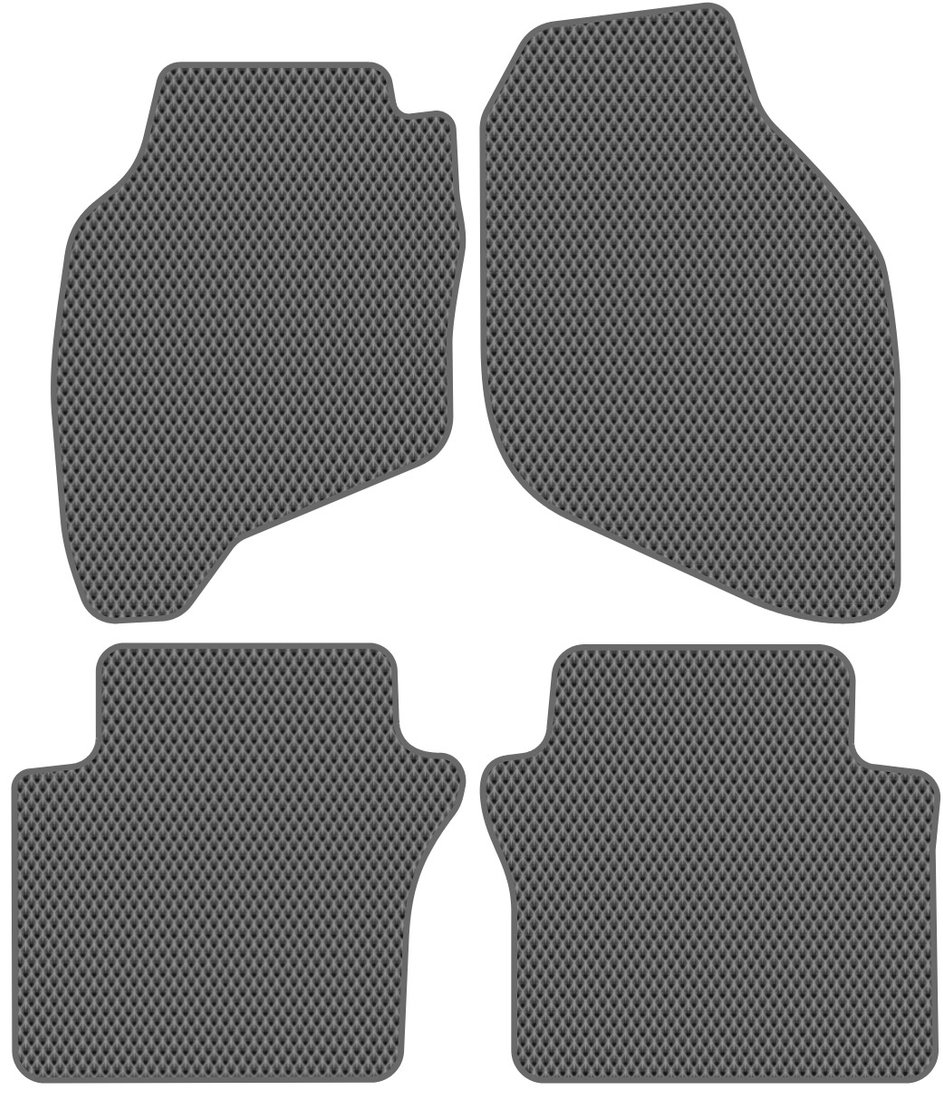 

Комплект ковриков для авто Alicosta Honda Jazz I (хэтчбек 5 дв / GD5, GD1) 2005 - 2009 (серый, ромб)