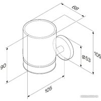 Стакан для зубной щетки и пасты AM.PM X-Joy A85A34322