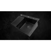 Кухонная мойка Astir Decor PVD Black C78x51BR (с сифоном, дозатором и коландером)