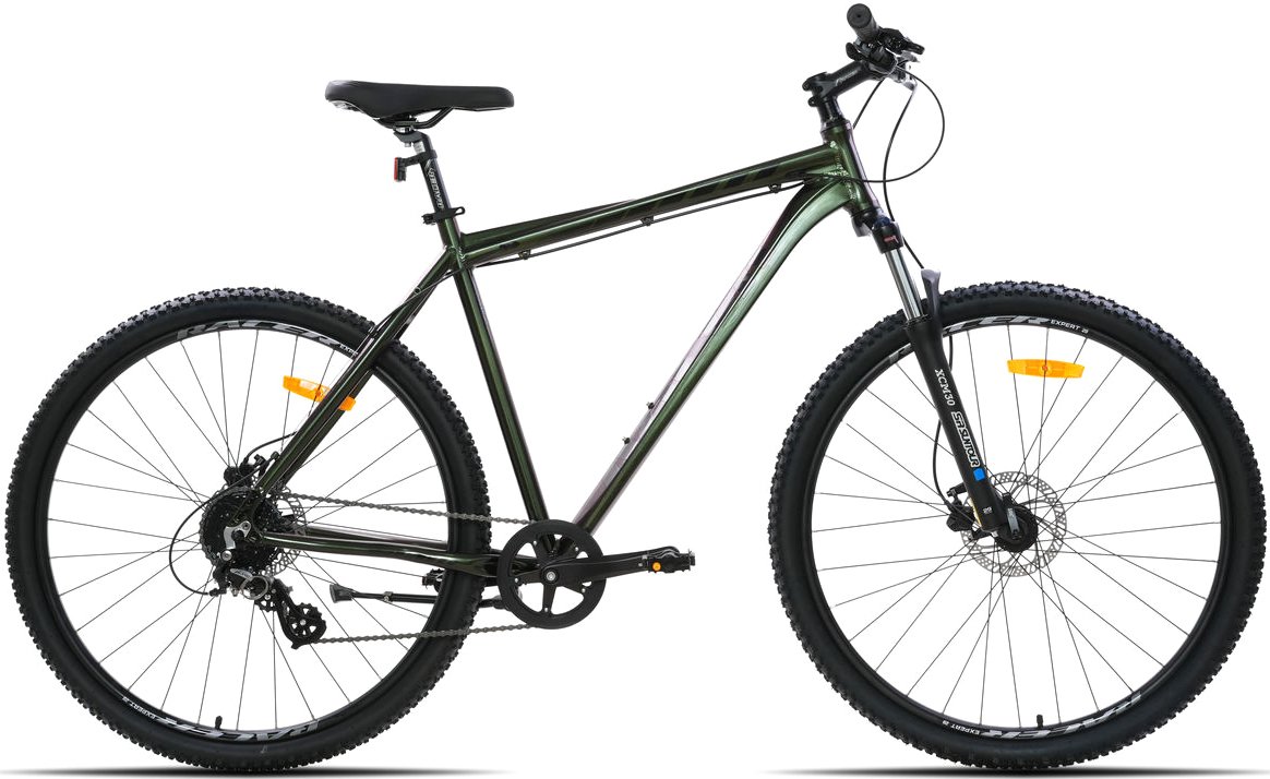 

Велосипед Racer Expert 29 р.22 2025 (темно-зеленый хамелеон глянец)