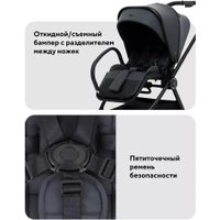 Универсальная коляска Rant Teo Soft RA121 (2 в 1, graphite)