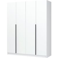 Шкаф распашной Стендмебель Лион ШК-03 4-х створчатый (белый)