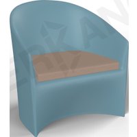 Кресло Berkano Oasis 230_034_20_63 (бирюзовый/toffee)