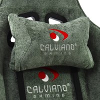 Игровое (геймерское) кресло Calviano Nero (green plush)