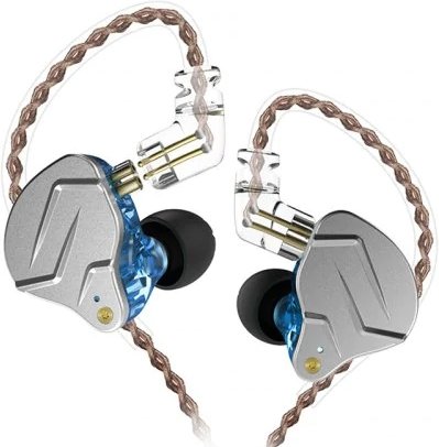 

Наушники KZ Acoustics ZSN Pro (без микрофона, серебристый/синий)