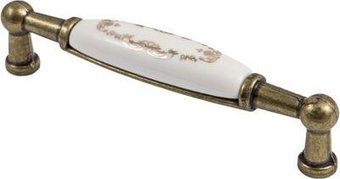 Ручка мебельная AKS UP21 золотой узор (античная латунь)