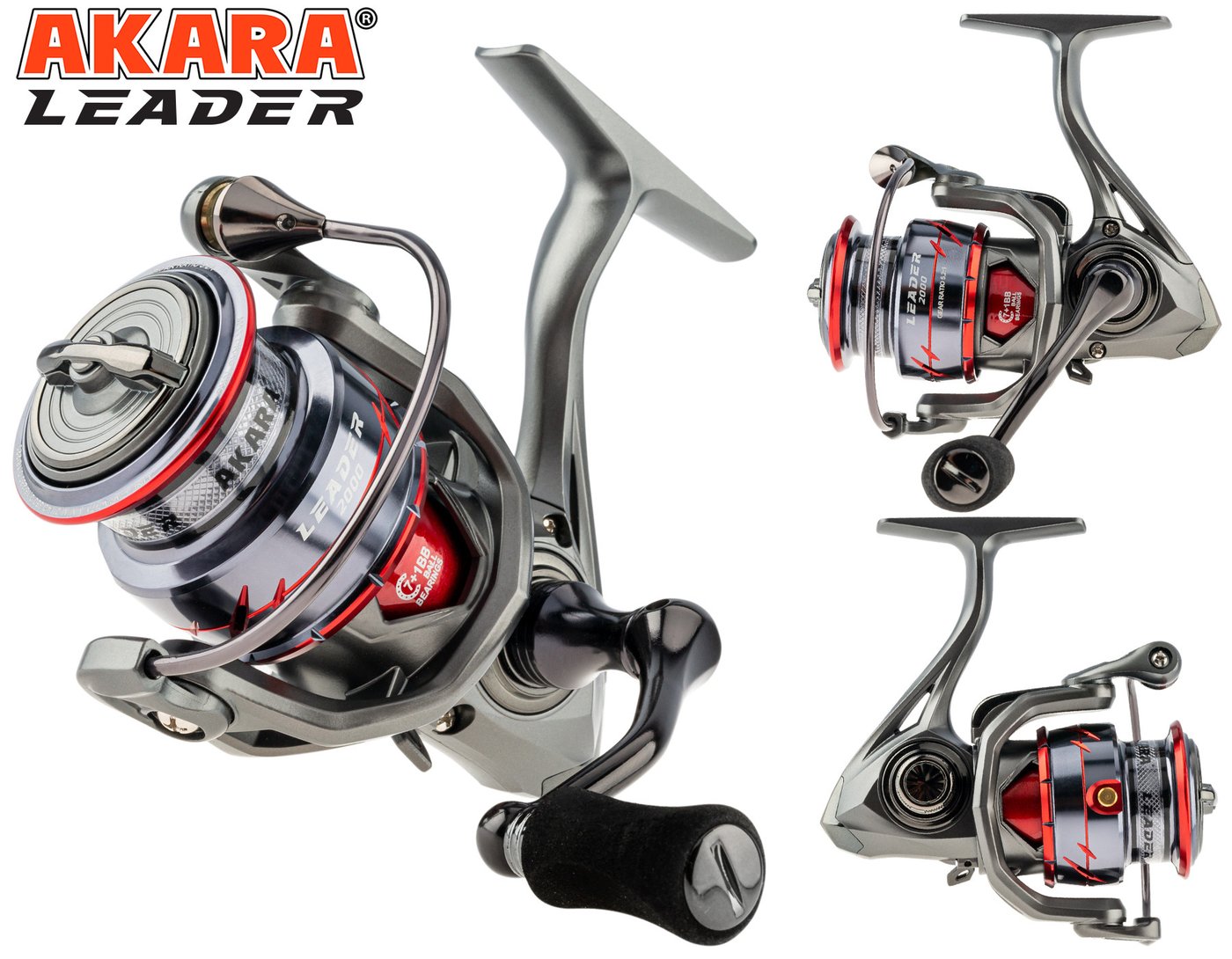 Рыболовная катушка Akara Leader 3000 7+1BB AL3000-8