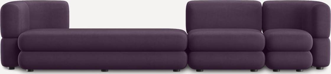 

Модульный диван Divan Brera-4 Velour Plum 242157