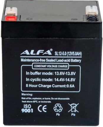 

Аккумулятор для ИБП ALFA SL12-5 (12V-5Ah)