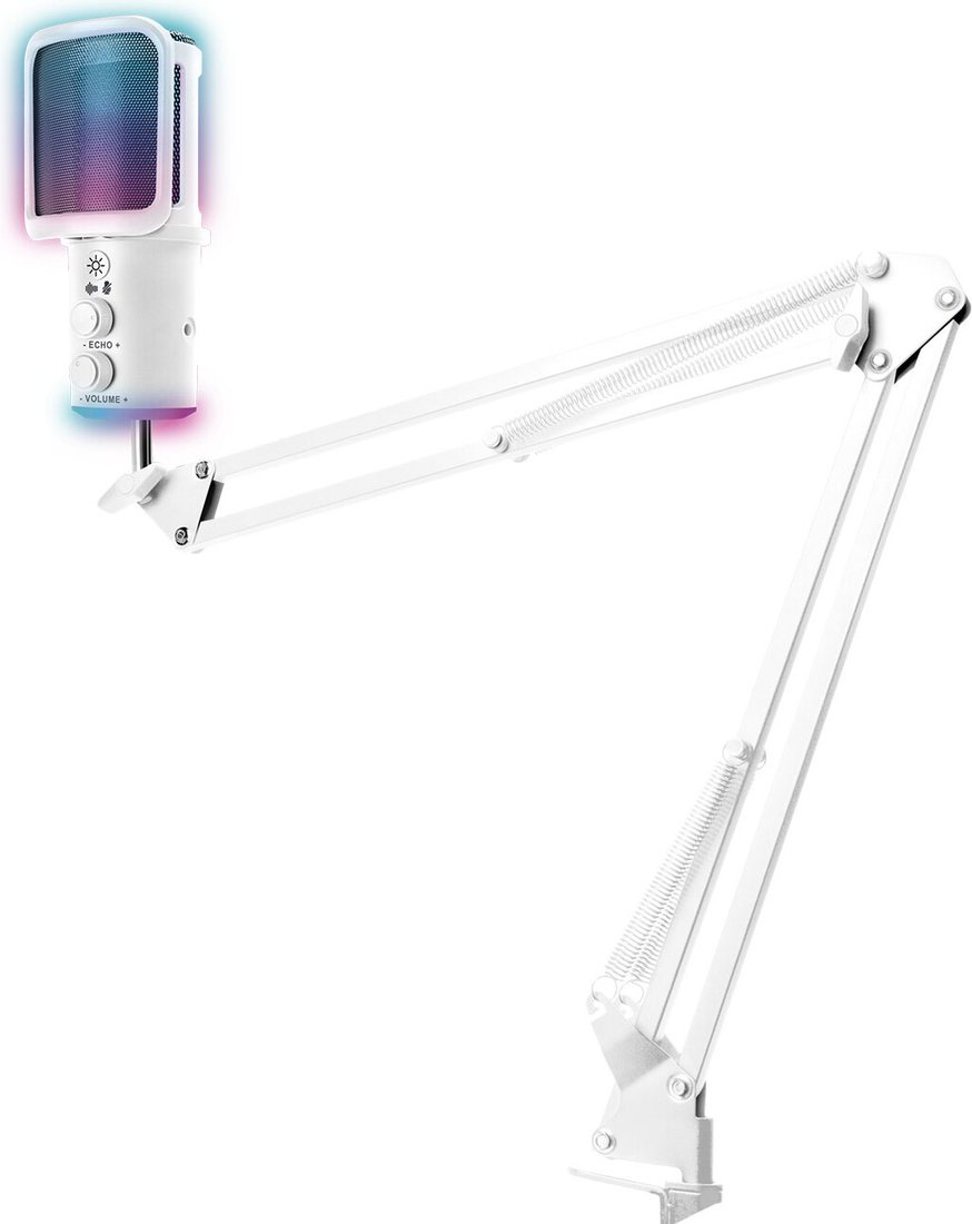 

Проводной микрофон Ritmix RDM-278 USB Gaming (белый)