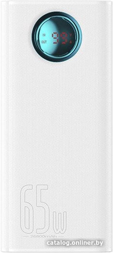 Внешний аккумулятор Baseus Amblight Digital Display Fast Charge Power Bank 65W 26800mAh (белый)