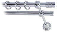 

Карниз для штор Lm Decor Цилиндр 088 2р гладкий (хром, 2.8м)