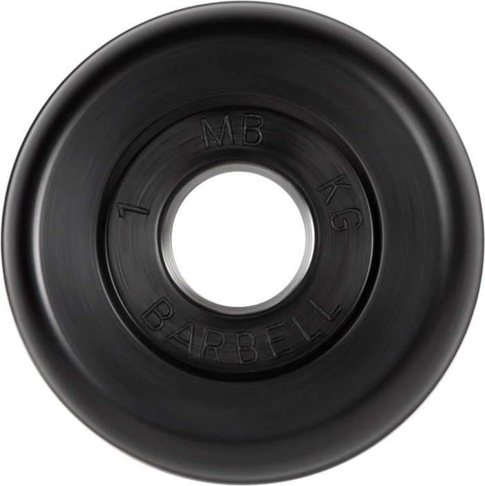 

Диск MB Barbell Стандарт 31 мм (1x1 кг, черный)