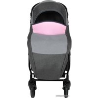 Универсальная коляска Alis Alvaro F (3 в 1, Al 03 темно-серый/светло-серый/розовая кожа)
