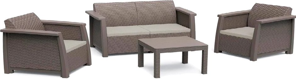 

Набор садовой мебели Keter Toledo Set 252272 (капучино)