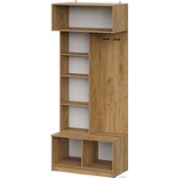 Стенка NN мебель Авиньон 00-00112204 (дуб крафт золотой/графит серый)