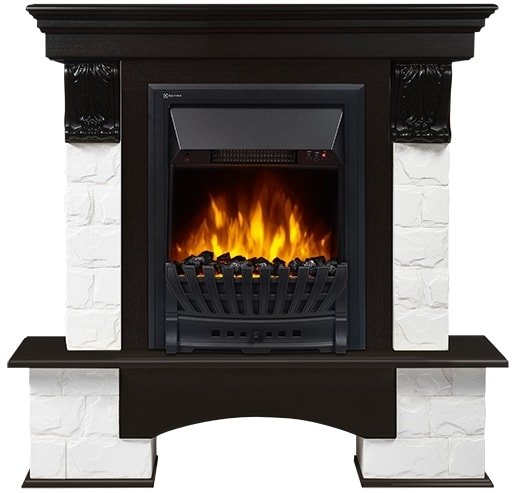 

Портал Firelight Forte Classic (камень белый/шпон темный дуб)