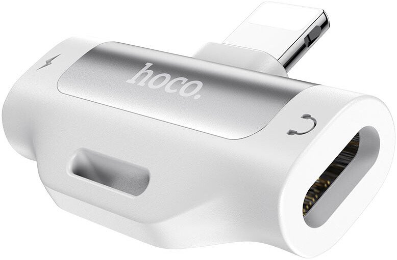 Адаптер Hoco LS31 Lightning (серебристый)