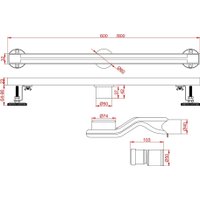 Трап/канал Altrobagno Stella 071225 Ni (80)