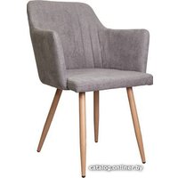 Стул AksHome Brit (светло-серый/дуб)