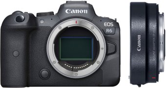 Беззеркальный фотоаппарат Canon EOS R6 Body + адаптер крепления EF-EOS R