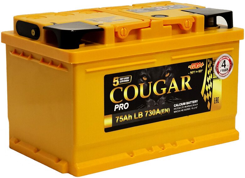 Автомобильный аккумулятор Cougar Pro LB3.575...
