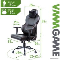 Игровое (геймерское) кресло VMMGame Unit Upgrade XD-A-BKBK-B23 (черный)