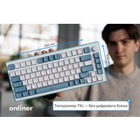 Клавиатура JEGG ZA82 White Navy Blue (OUTEMU Orange) в Лиде