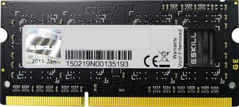 G.Skill 8GB DDR3 SODIMM PC3-12800 F3-1600C11S-8GSQ