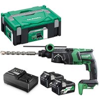 Перфоратор Hikoki DH36DPE (с 2-мя АКБ, кейс)