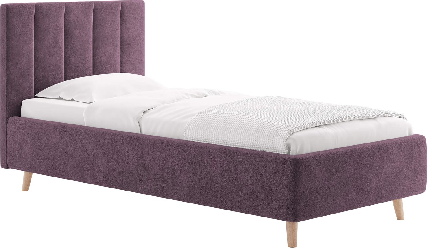Кровать Сонум Alma 90x200 (микровелюр лаванда)