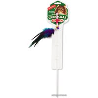 Игрушка для кошек Сибирская кошка Удочка-дразнилка Погремушки с перьями (цвет в ассортименте)