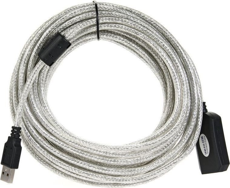Удлинитель VCOM VUS7049-10M USB Type-A - USB Type-A (10 м, черный)