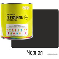 Грунт-эмаль LIDA по ржавчине быстросохнущая 2 л (черный)