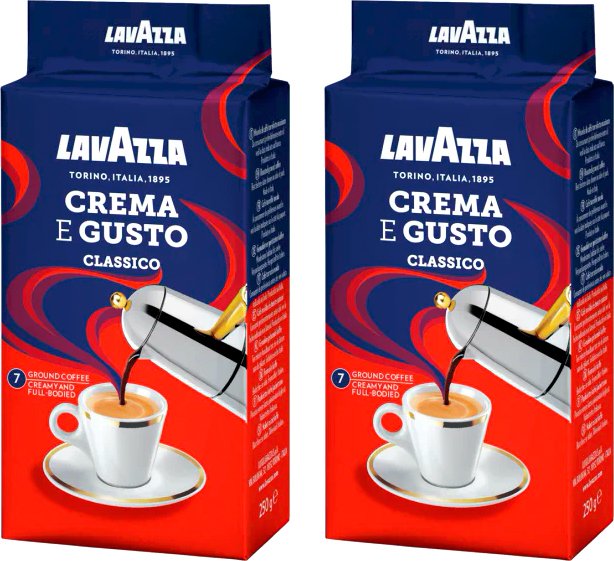 

Кофе Lavazza Crema e Gusto молотый 2x250 г