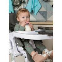 Высокий стульчик Baby Prestige Junior Lux+ (silver) с развивающей дугой Веселый краб в Пинске