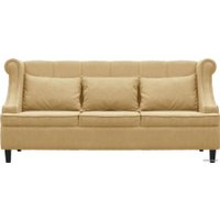 Диван Brioli Людвиг трехместный (микровелюр, B2 бежевый)