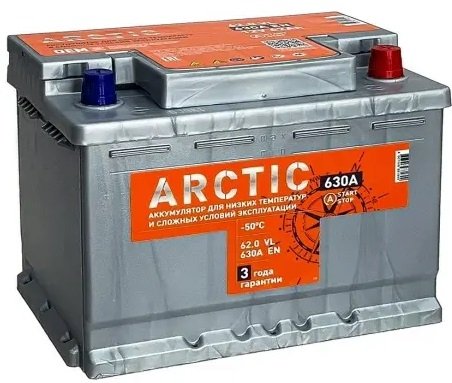 

Автомобильный аккумулятор Tubor Arctic R+ (62 А·ч)
