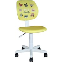 Компьютерное кресло Stool Group Лоло Pet Lover (желтый/ластик белый)