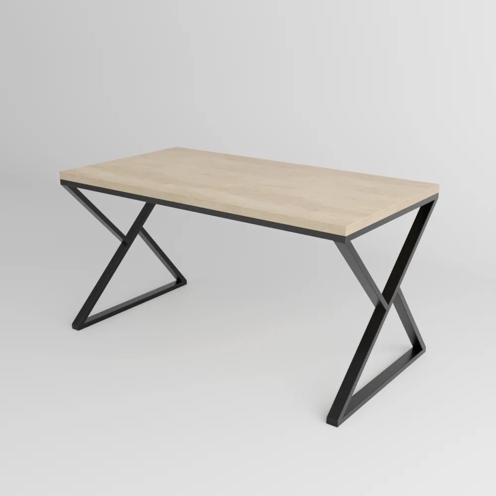 

Стол TMB Loft Дункан разборный 1200x600 18 мм (дуб небраска натуральный/черный)