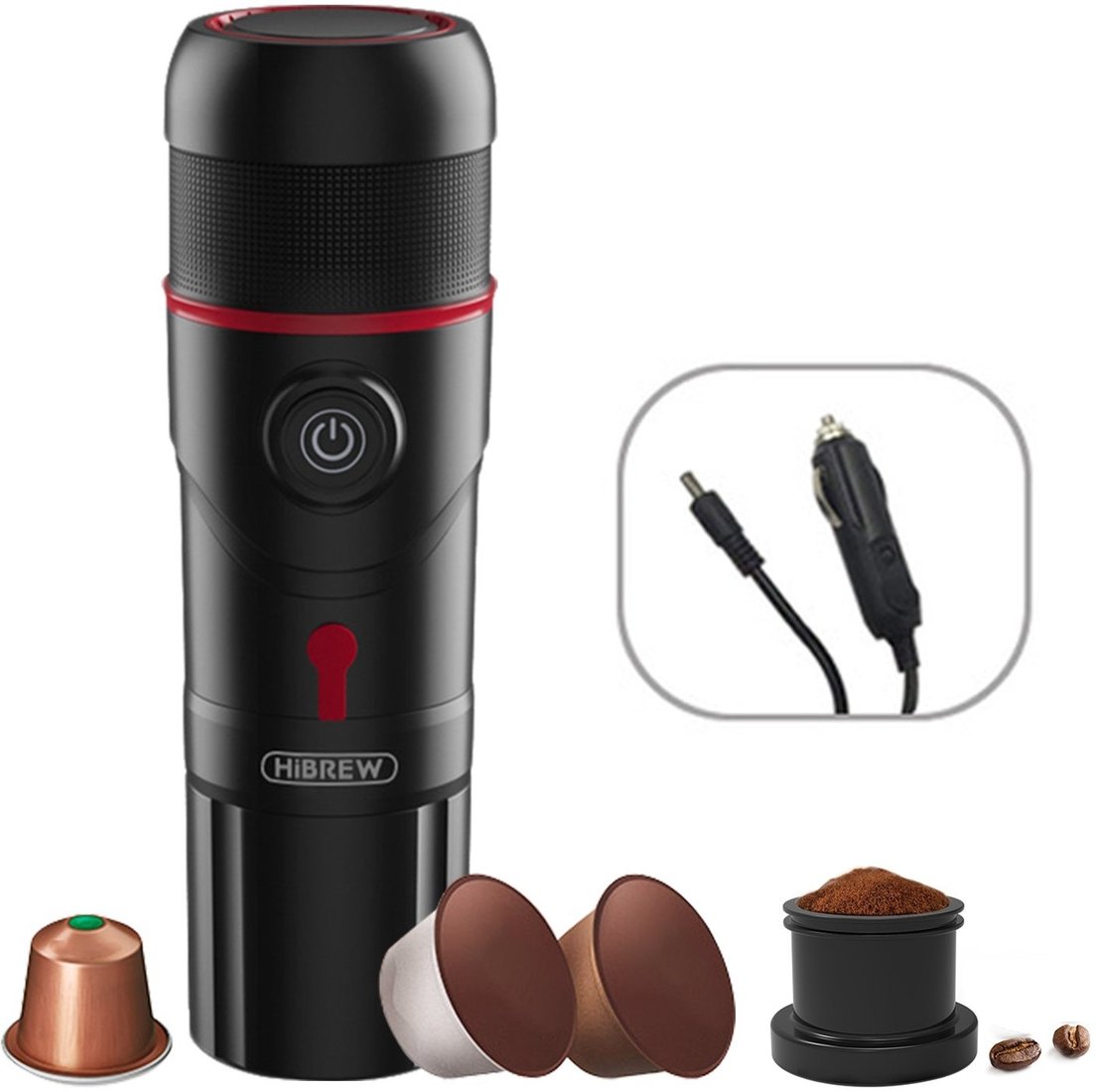 

Капсульная кофеварка Hibrew H4 Premium (черный)